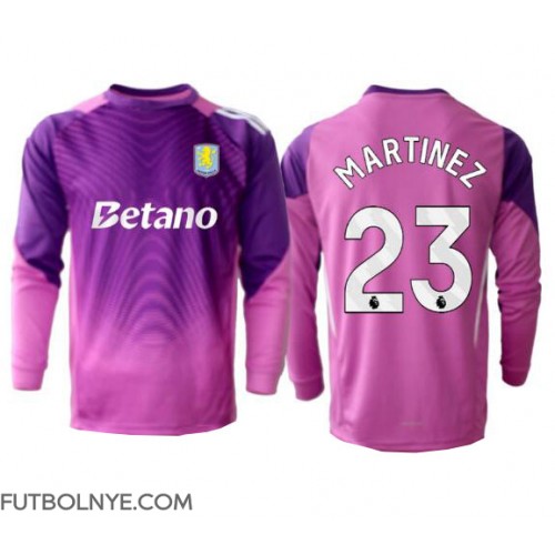 Camiseta Aston Villa Emiliano Martinez #23 Portero Tercera Equipación 2025-26 manga larga